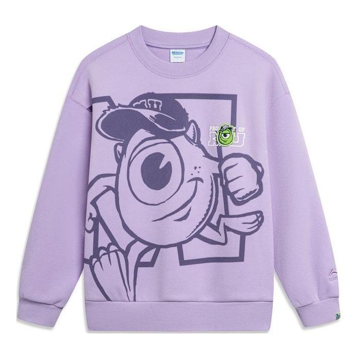 

Свитер (WMNS) Li-Ning x Disney Monster University Warm Fleece Sweatershirt 'Lavender' AWDT812-1, фиолетовый
