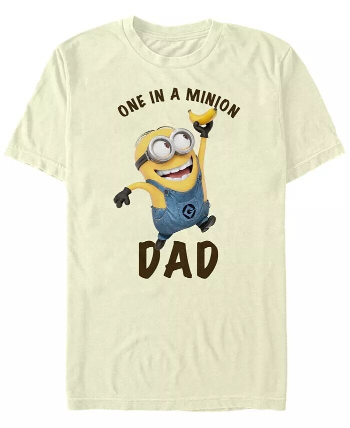 

Футболка с коротким рукавом Minions Men's 'Tis The Season To Be Jolly Banana Fifth Sun, коричневый/бежевый