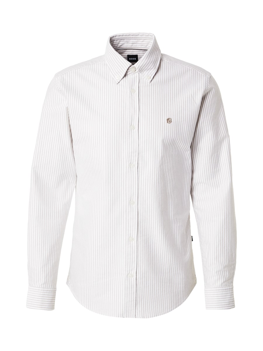 

Рубашка на пуговицах классического кроя BOSS ROAN, темно-бежевый