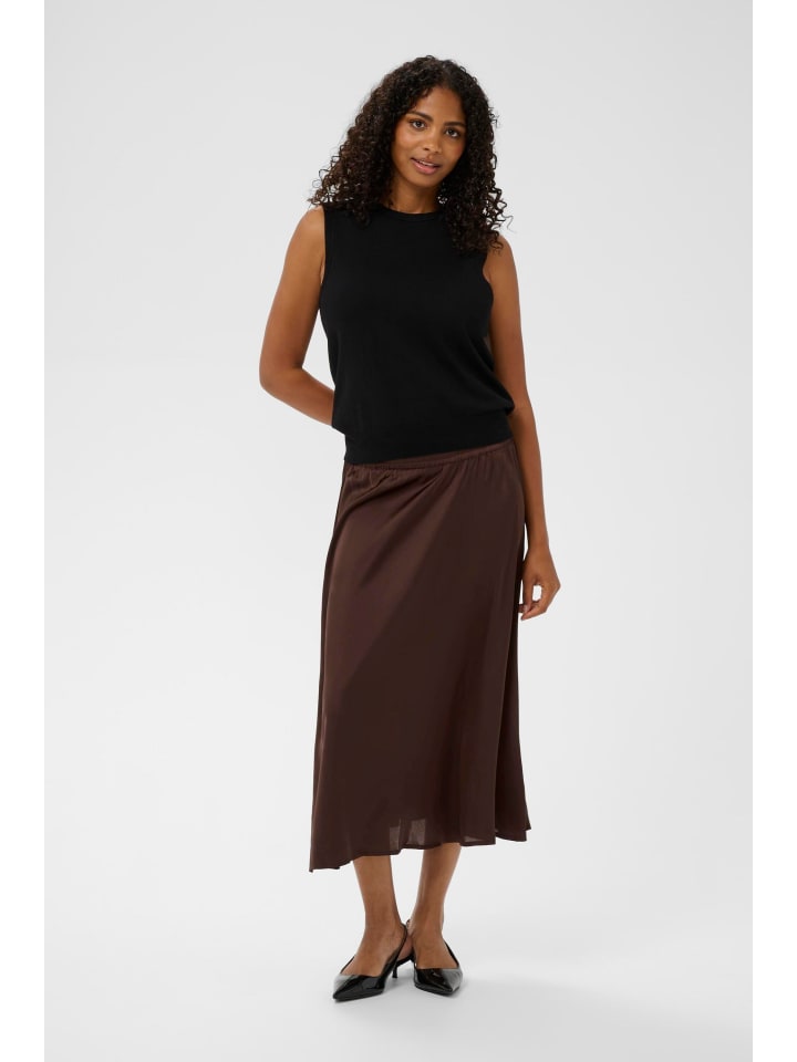 

Kaffe Юбка А-образного кроя KAamara в шоколадно-коричневом цвете