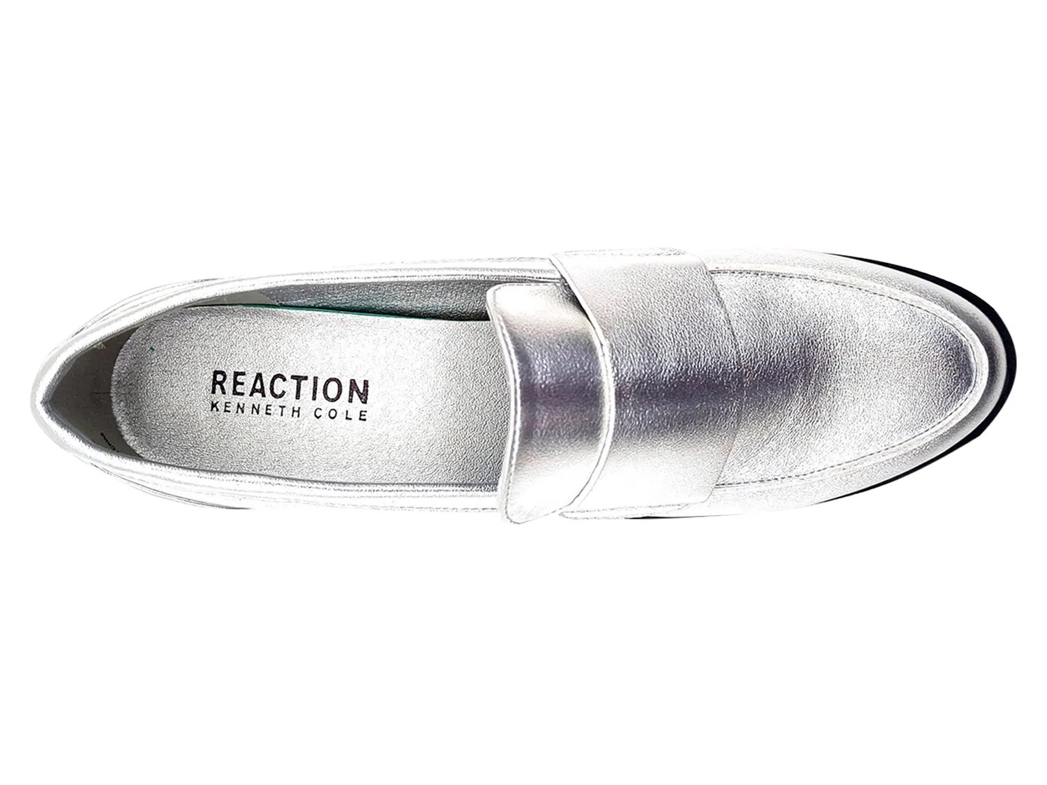Лоферы Reaction Kenneth Cole Fern Loafer, серебряный — фото 4