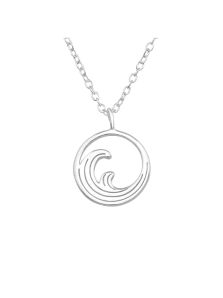 

Alexander York Колье с подвеской WAVE из серебра 925 пробы, комплект из двух частей из серебра