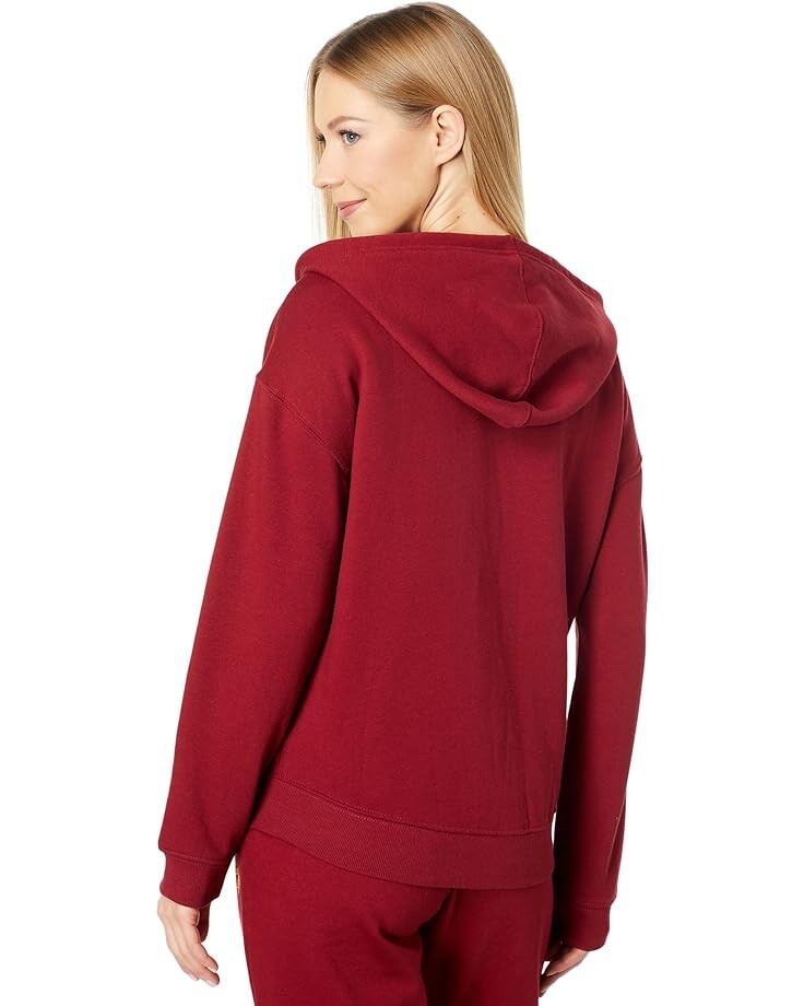 

Худи U.S. POLO ASSN. Long Sleeve Metallic Print Logo Zip-Up Hoodie, цвет Biking Red