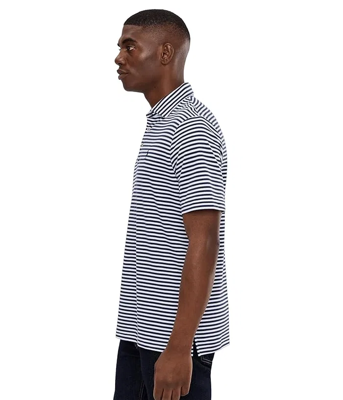 Повседневная футболка-поло с полосками Classic Striped Soft Cotton Polo Ralph Lauren, Summit Plaid/Prl Deco Print/Cedar Plaid — фото 3