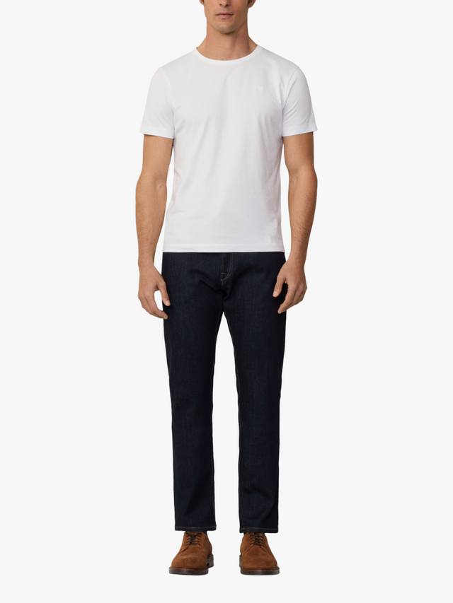 

Футболка классического кроя из хлопка pima Hackett London, белый