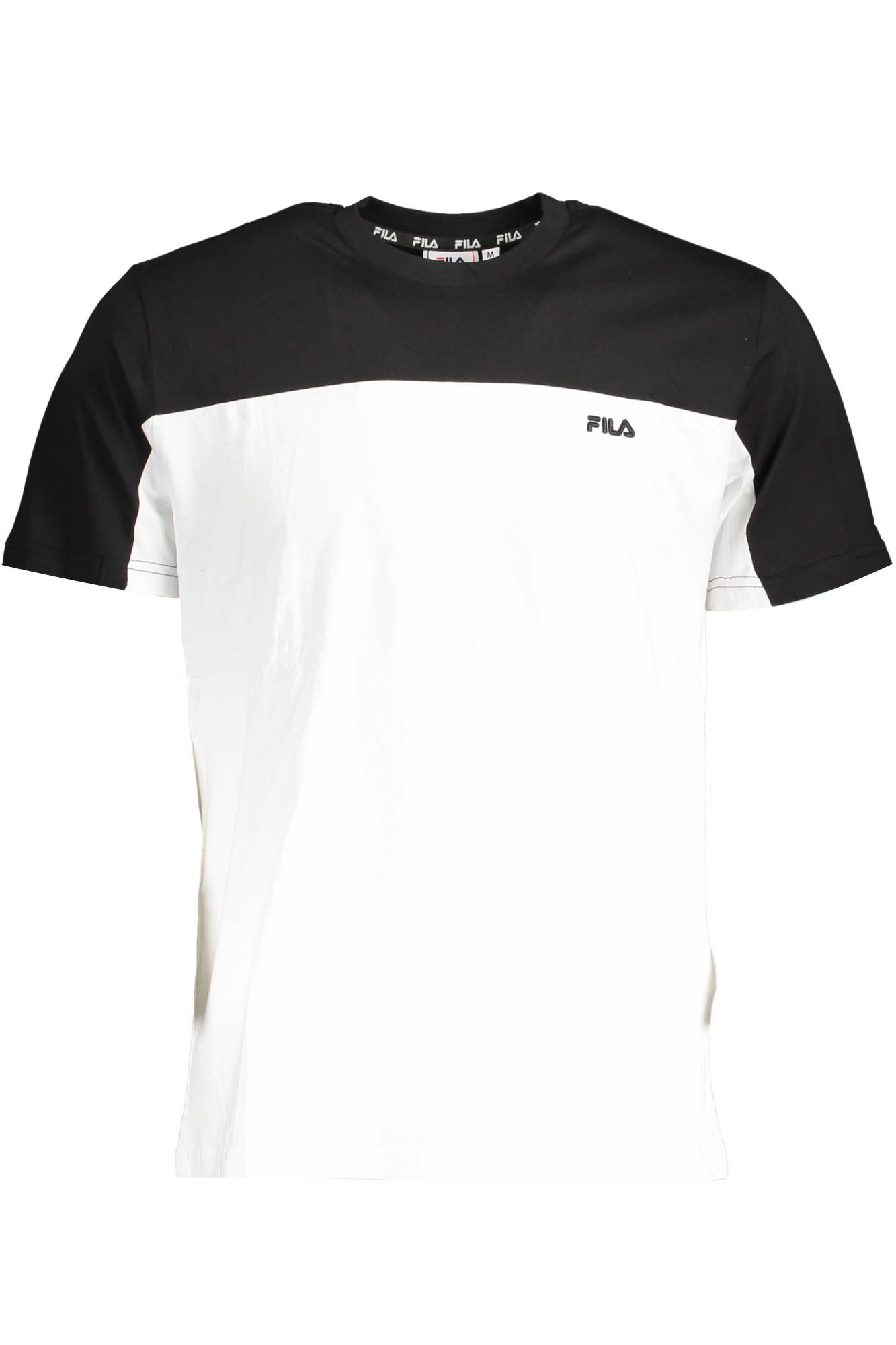 

Белая хлопковая мужская футболка Fila