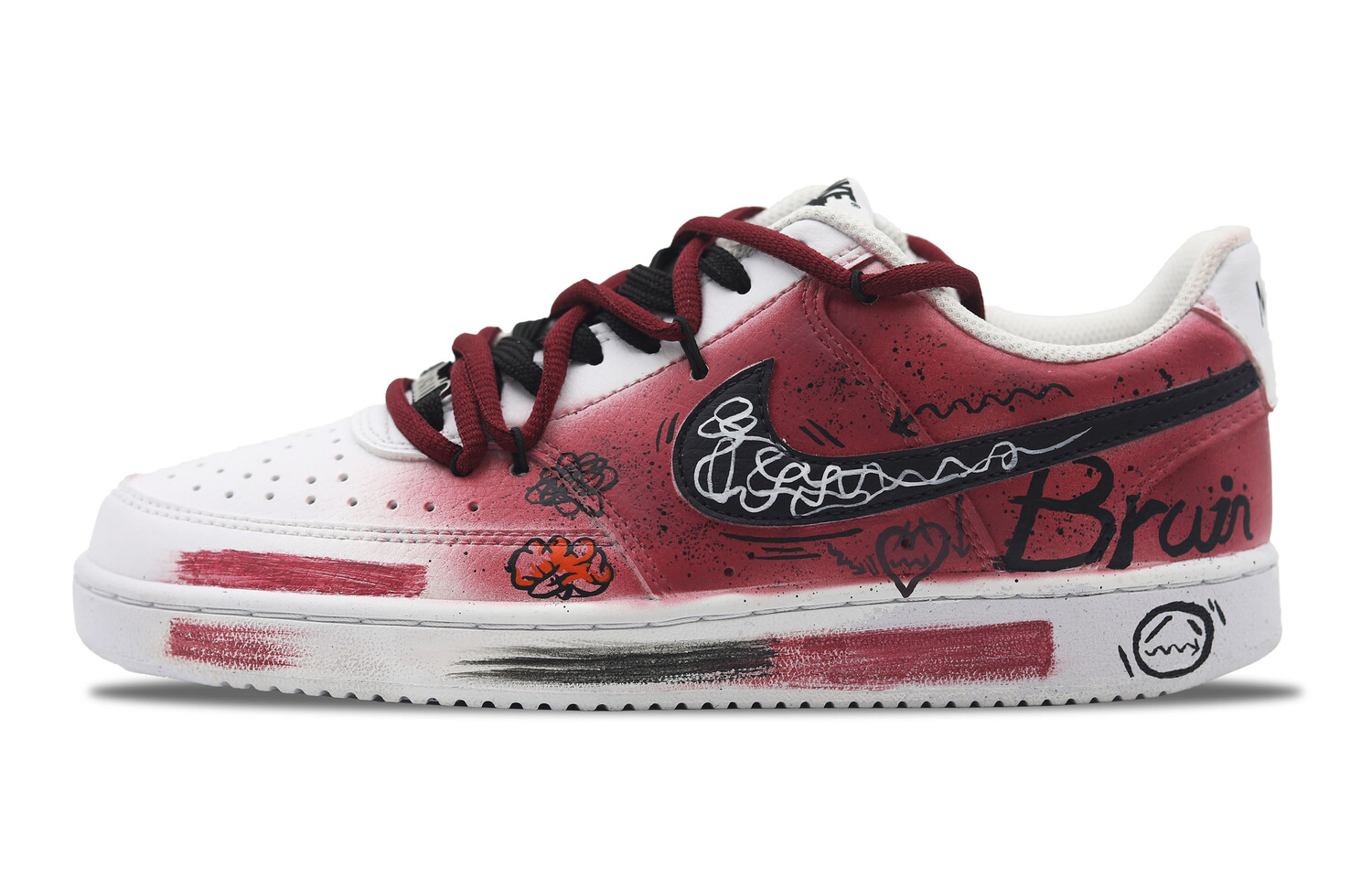 

Женские кроссовки для скейтбординга Nike Court Vision 1, Dark Red