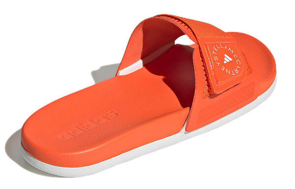 Тапочки stella mccartney x slide 'semi impact orange' Adidas, оранжевый — фото 4