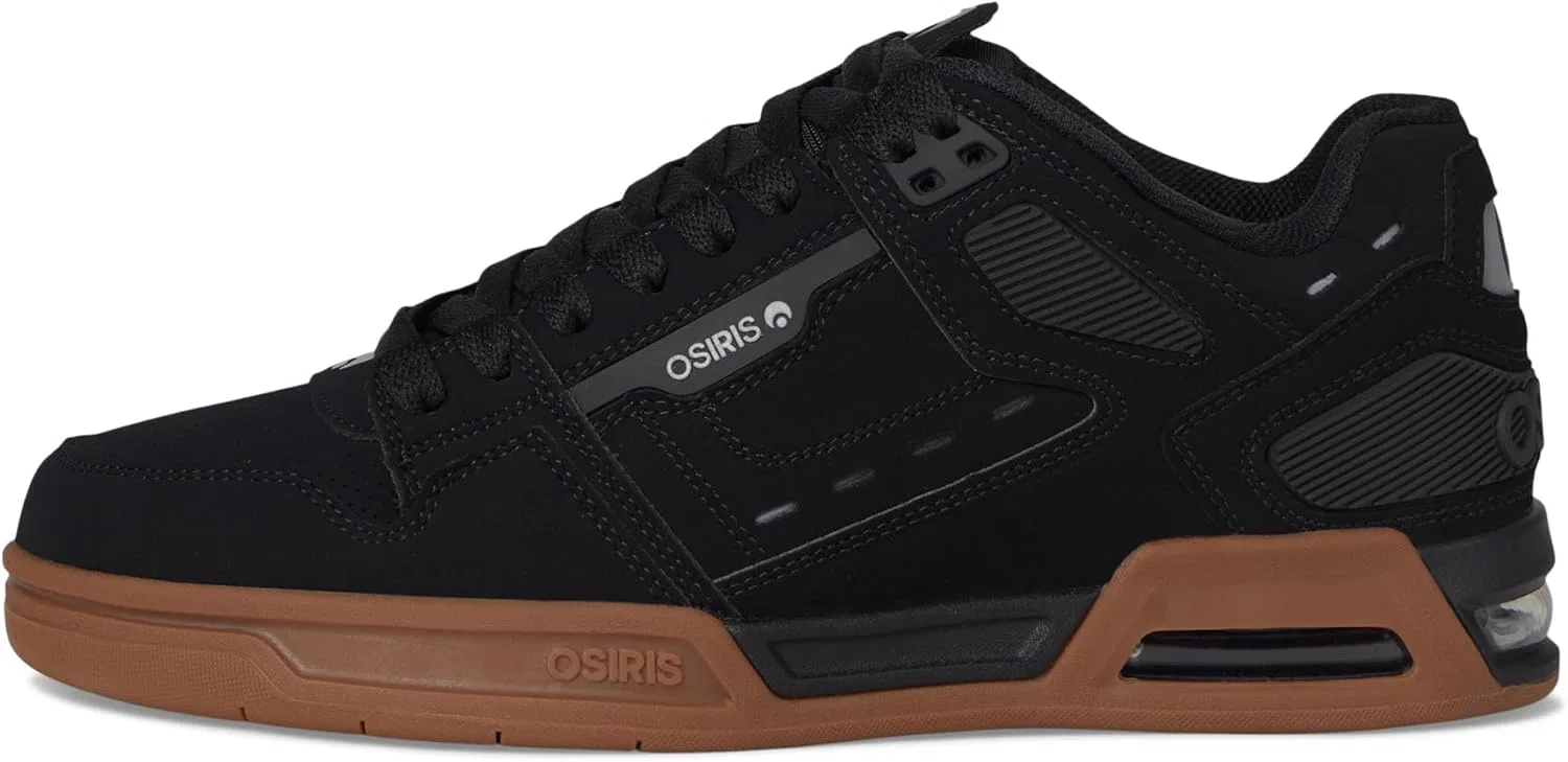 Мужские скейтбордные кроссовки Osiris Peril, Black Black Gum — фото 4