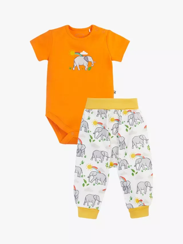 Детский боди и спортивные штаны, Spark/Elephantplains Frugi