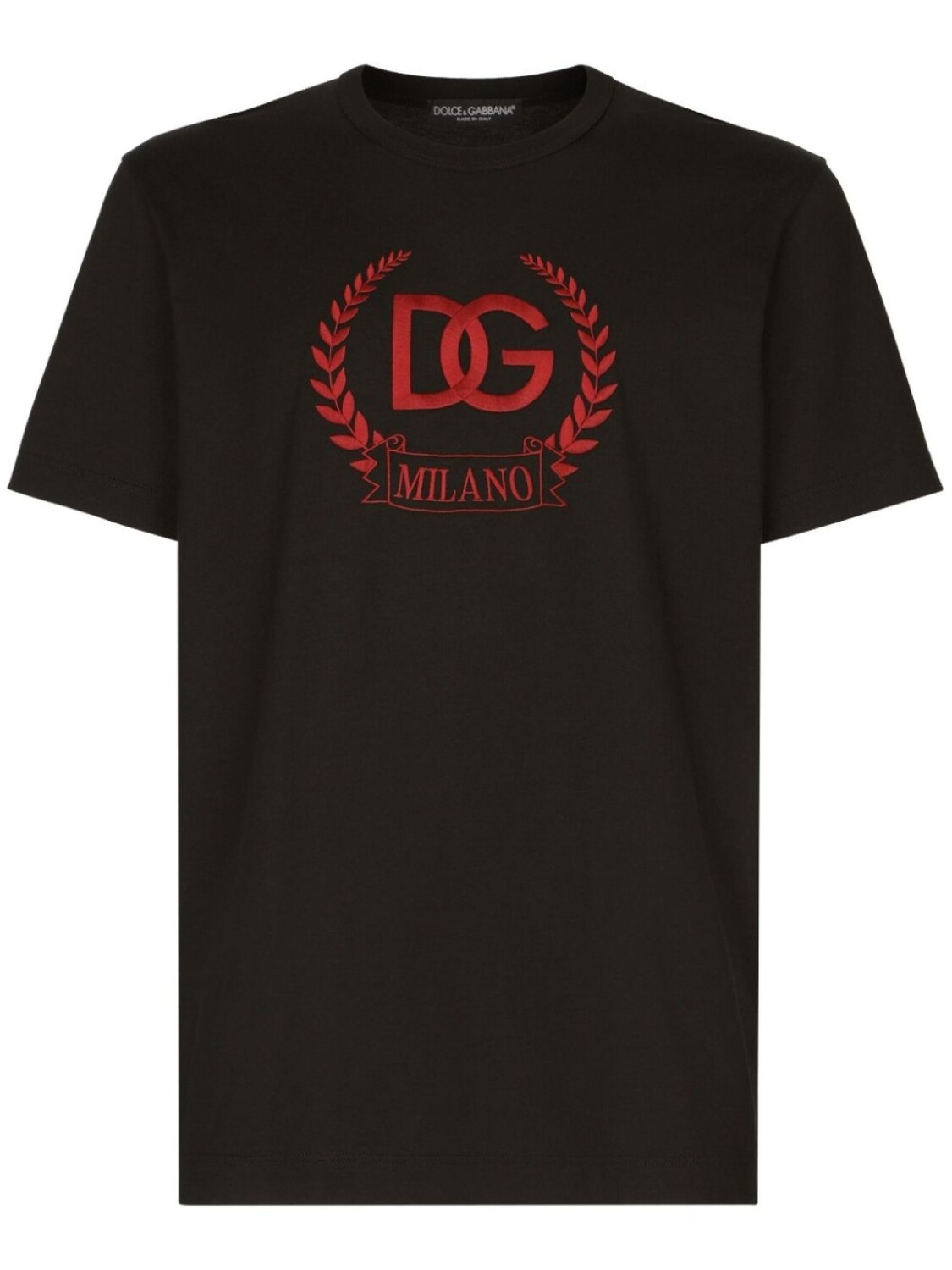 

Dolce & Gabbana футболка с вышитым логотипом, черный