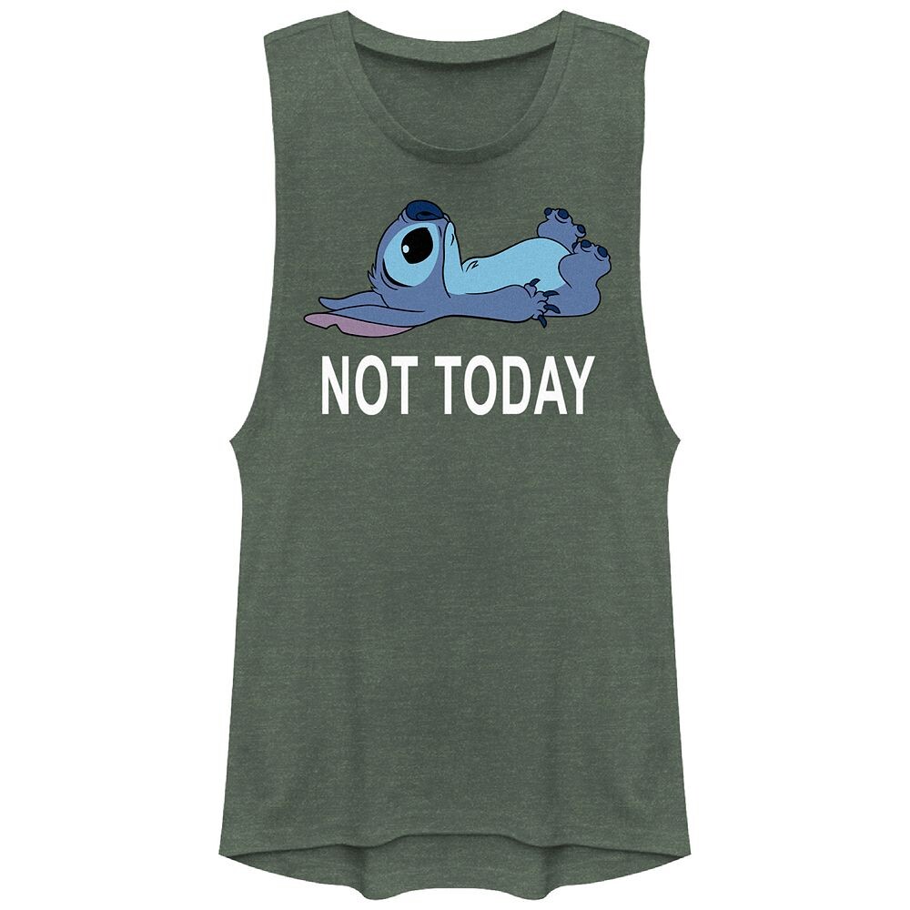 

Детская майка с графическим рисунком Disney's Lilo & Stitch Not Today, цвет Pine Heather
