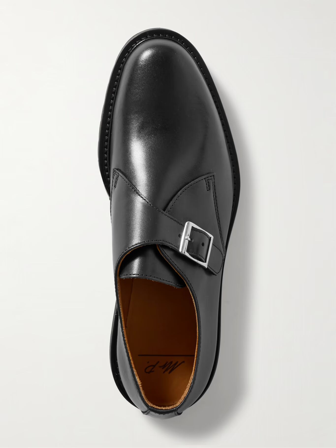 

Туфли-монки Jacques Leather с ремешком MR P., черный