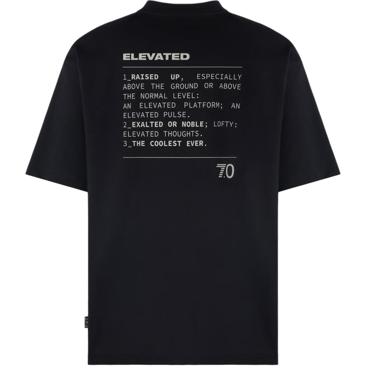 EMPORIO ARMANI Футболка EA7 мужская черная — фото 3