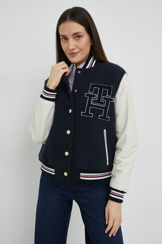 

Шерстяная куртка Tommy Hilfiger, темно-синий