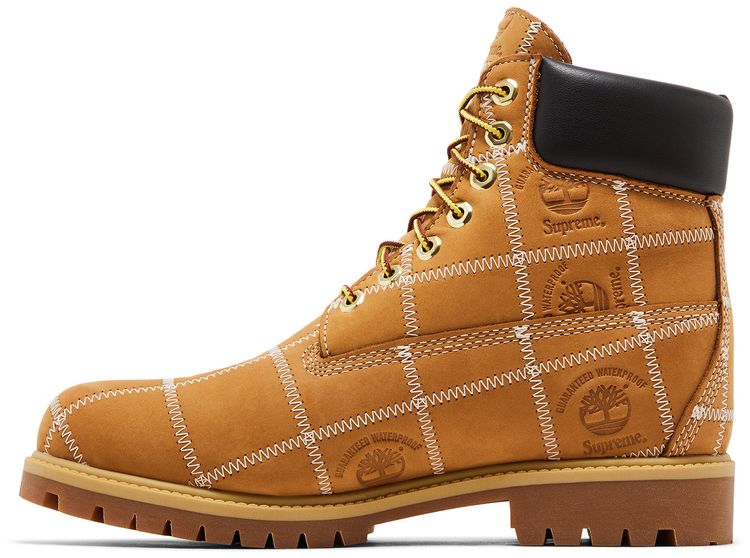 Водонепроницаемые ботинки Supreme x Timberland 6 Inch Premium, коричневый — фото 3