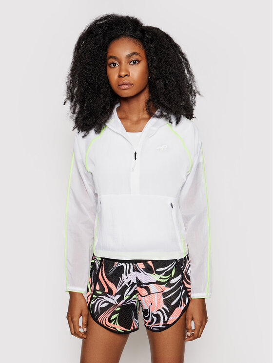 

Технический свитшот relaxed fit WJ01268 New Balance, белый