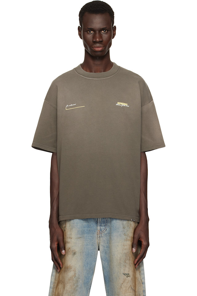 

Футболка «Покровитель клуба» Represent, цвет washed olive