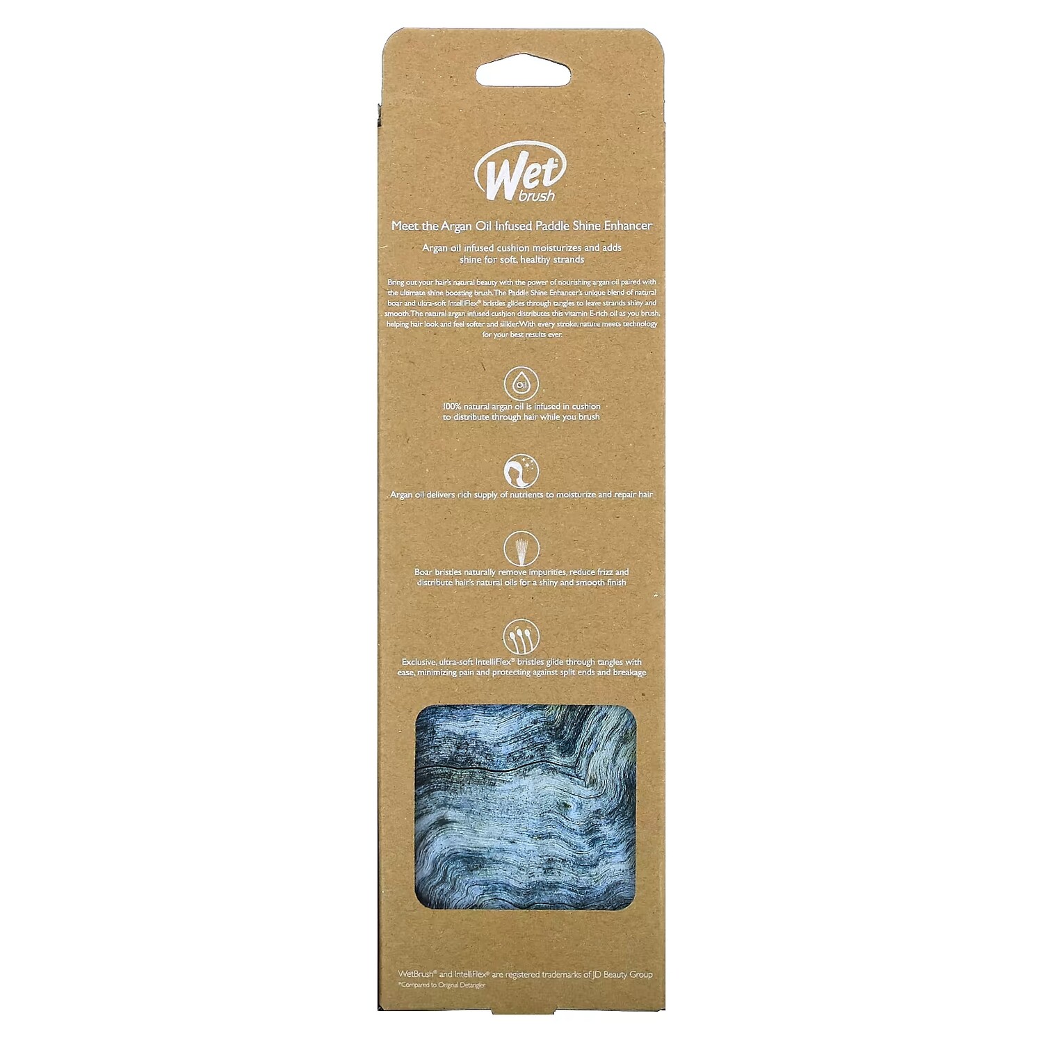 Wet Brush Кисть для усиления блеска аргановым маслом 1 шт. — фото 3
