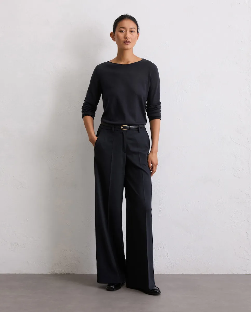 

Женский облегающий свитер из мягкой мериносовой шерсти MARC O'POLO, черный