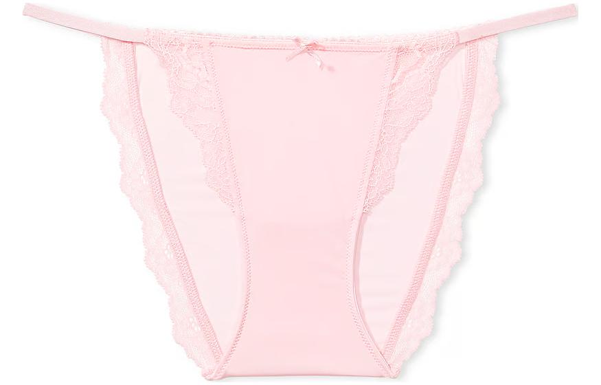 

PINK DREAM ANGELS Стринги с кружевной отделкой Женские 1 шт Светло-розовый Victoria's Secret