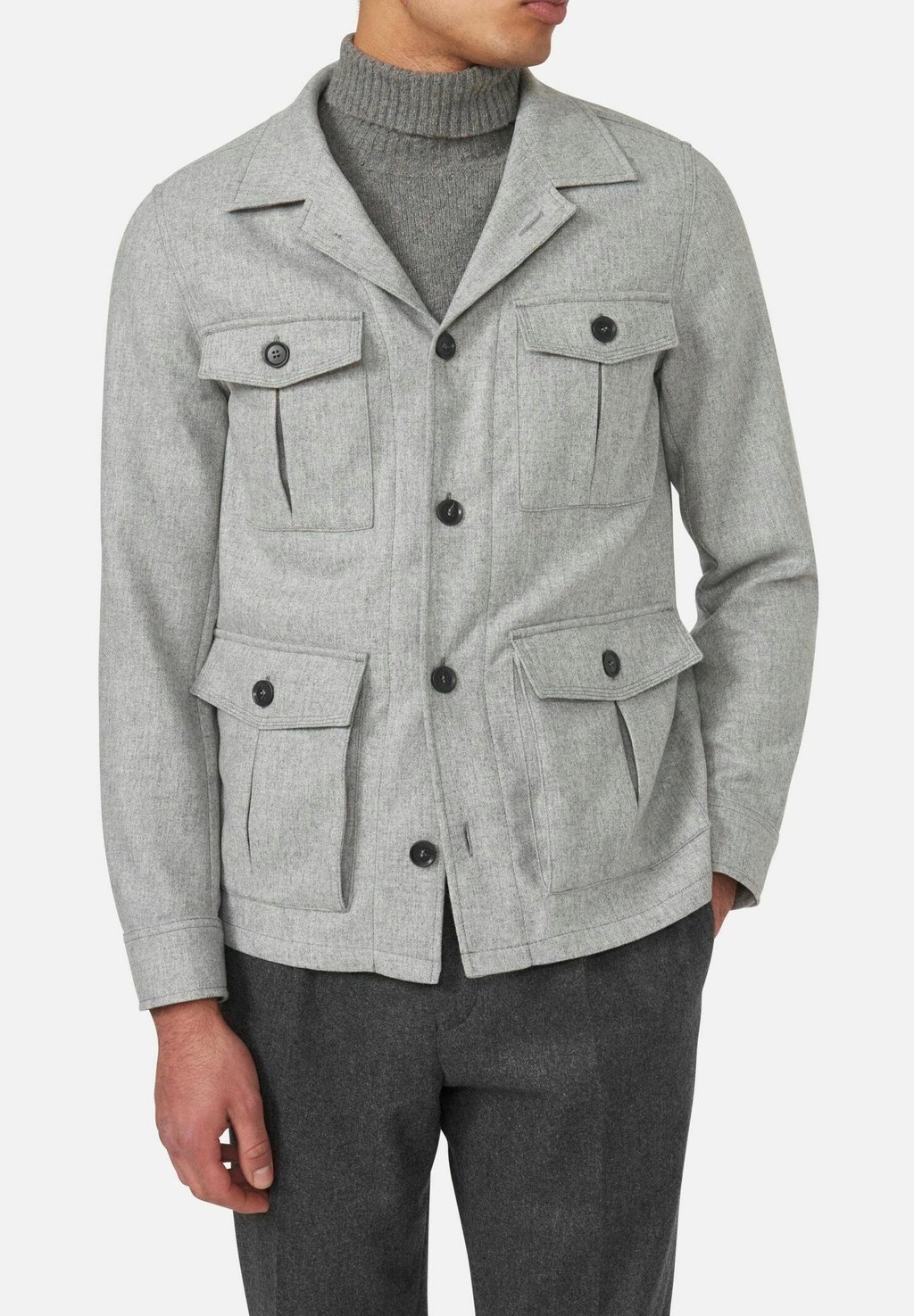 

Легкая куртка SAFARI SHIRT Oscar Jacobson, светло-серый