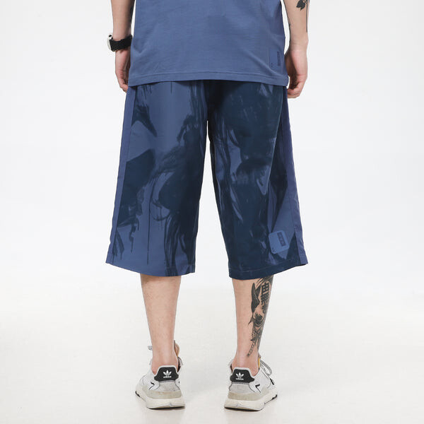 Спортивные штаны adidas Series Printing Running Woven Sports Pants Navy Blue, синий — фото 4