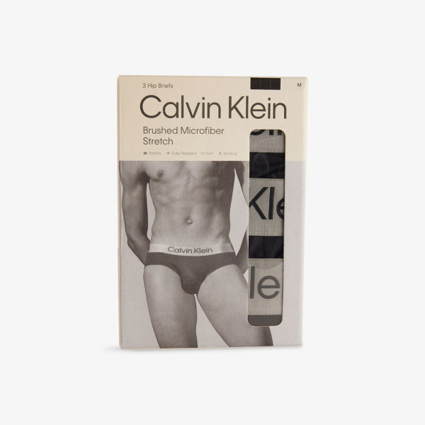 

Комплект трусов Calvin Klein с логотипом на поясе, черный