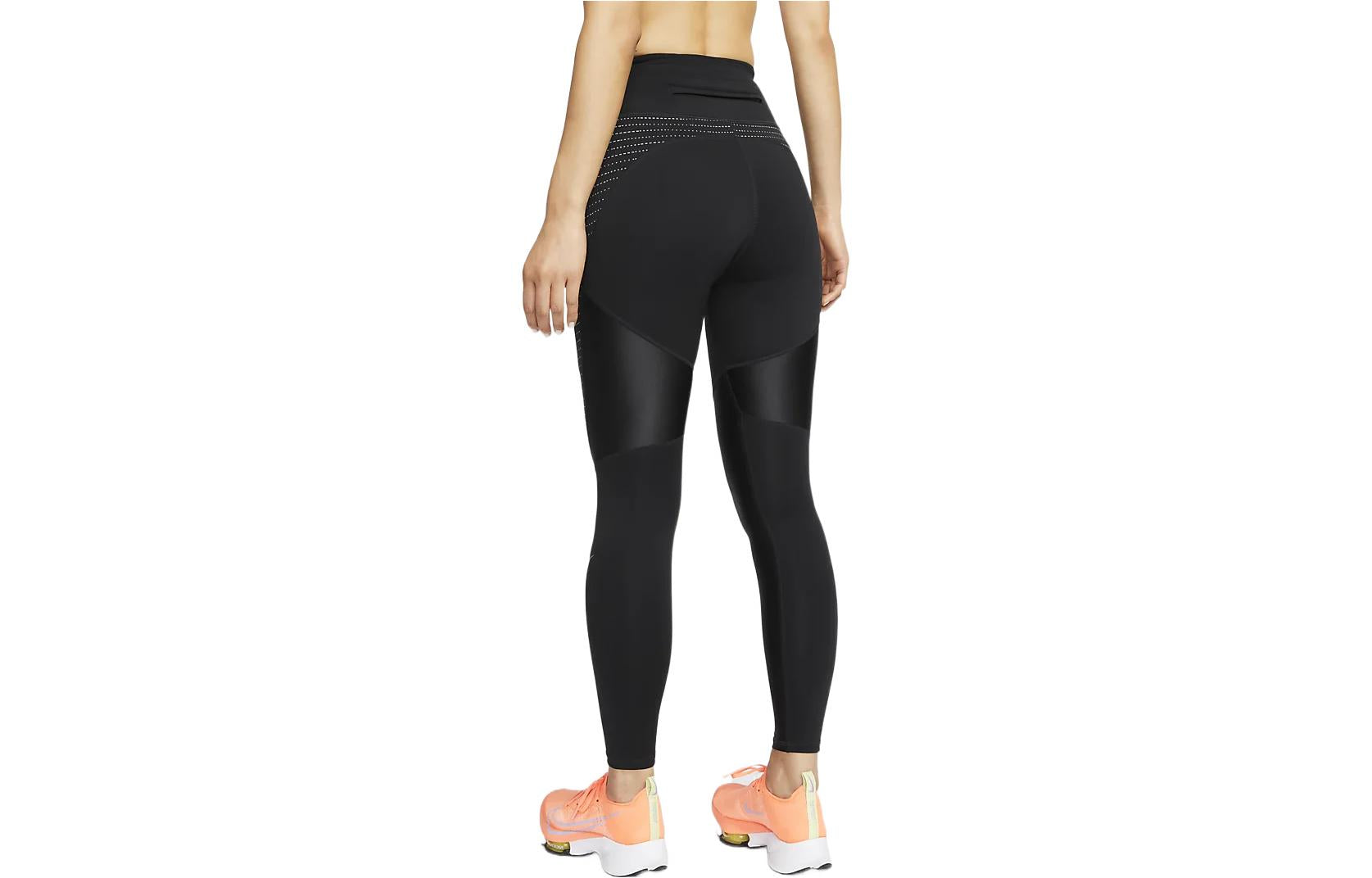 Брюки (WMNS) Nike Dri-FIT Sports Training Running Quick Dry Breathable Leggings Black — фото 2