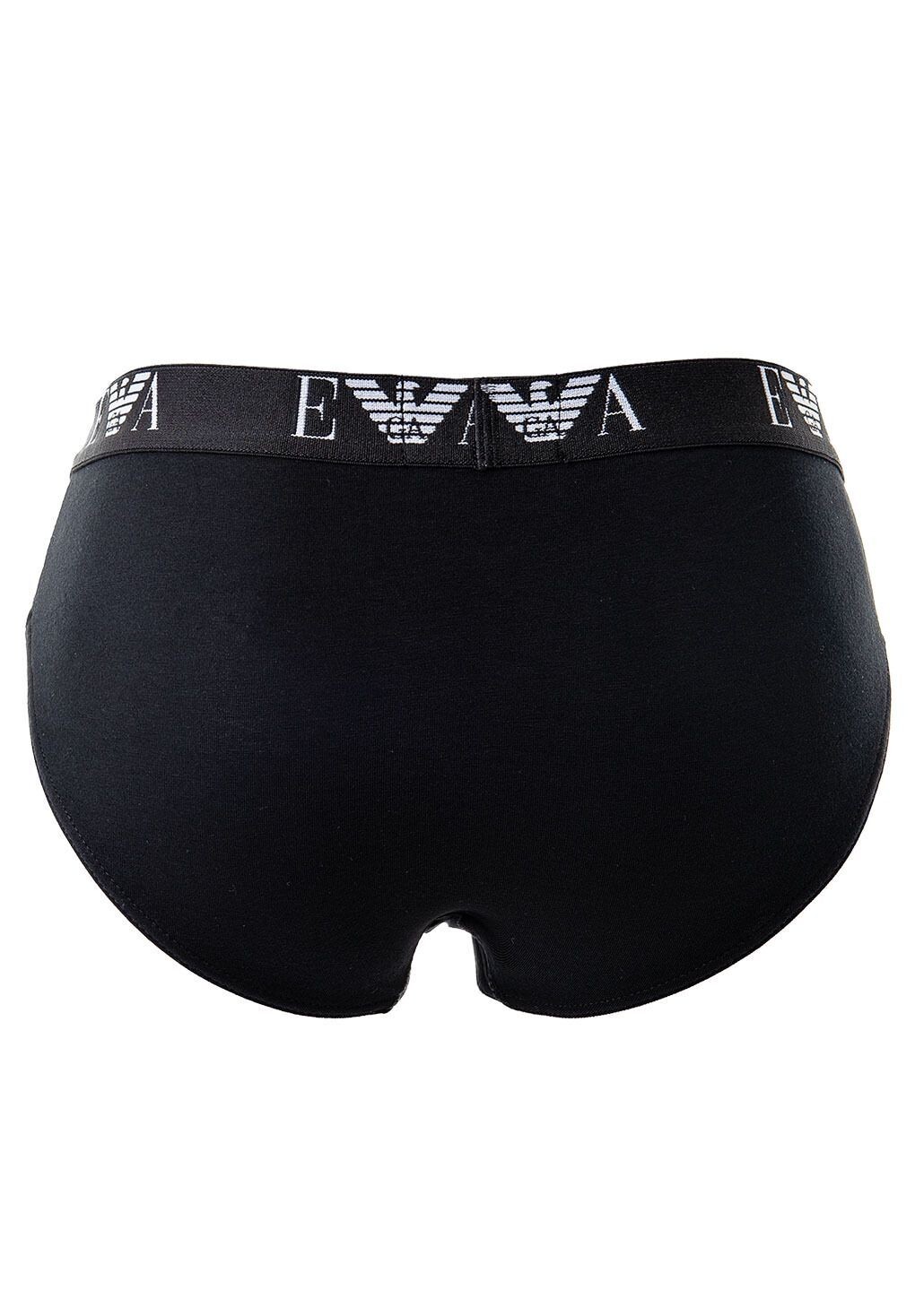 EMPORIO ARMANI EMPORIO ARMANI мужские трусы, набор из 3 шт. - трусы, нижнее белье, хлопок стрейч EMPORIO ARMANI, цвет Schwarz Marine — фото 4