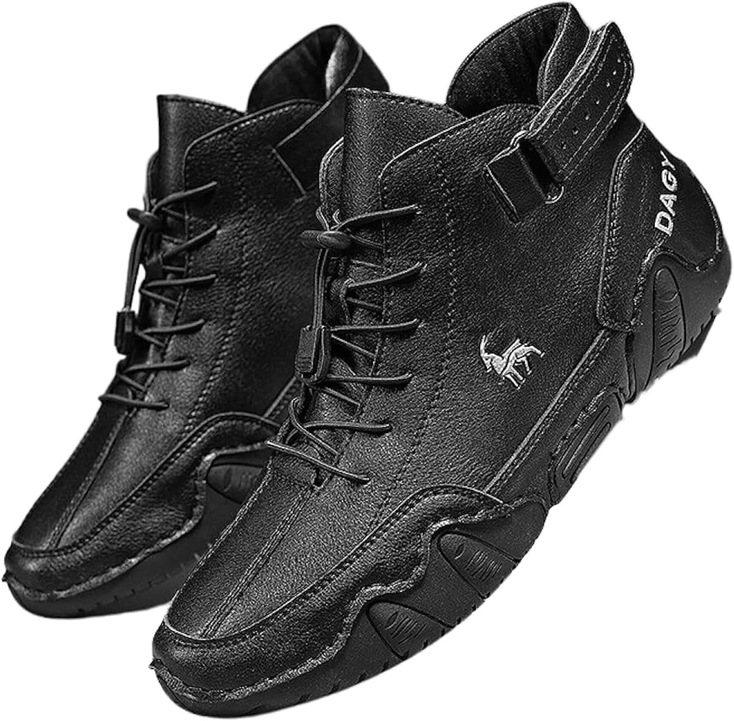 

Водонепроницаемые легкие ботинки Чукка на высокой подошве для походов, кемпинга и вождения - всесезонная обувь для активного отдыха Generic, черный