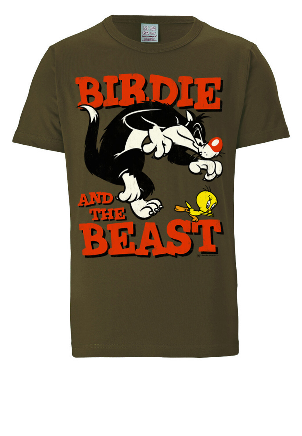 

Футболка Logoshirt s Looney Tunes – Sylvester & Tweety, цвет oliv-grün