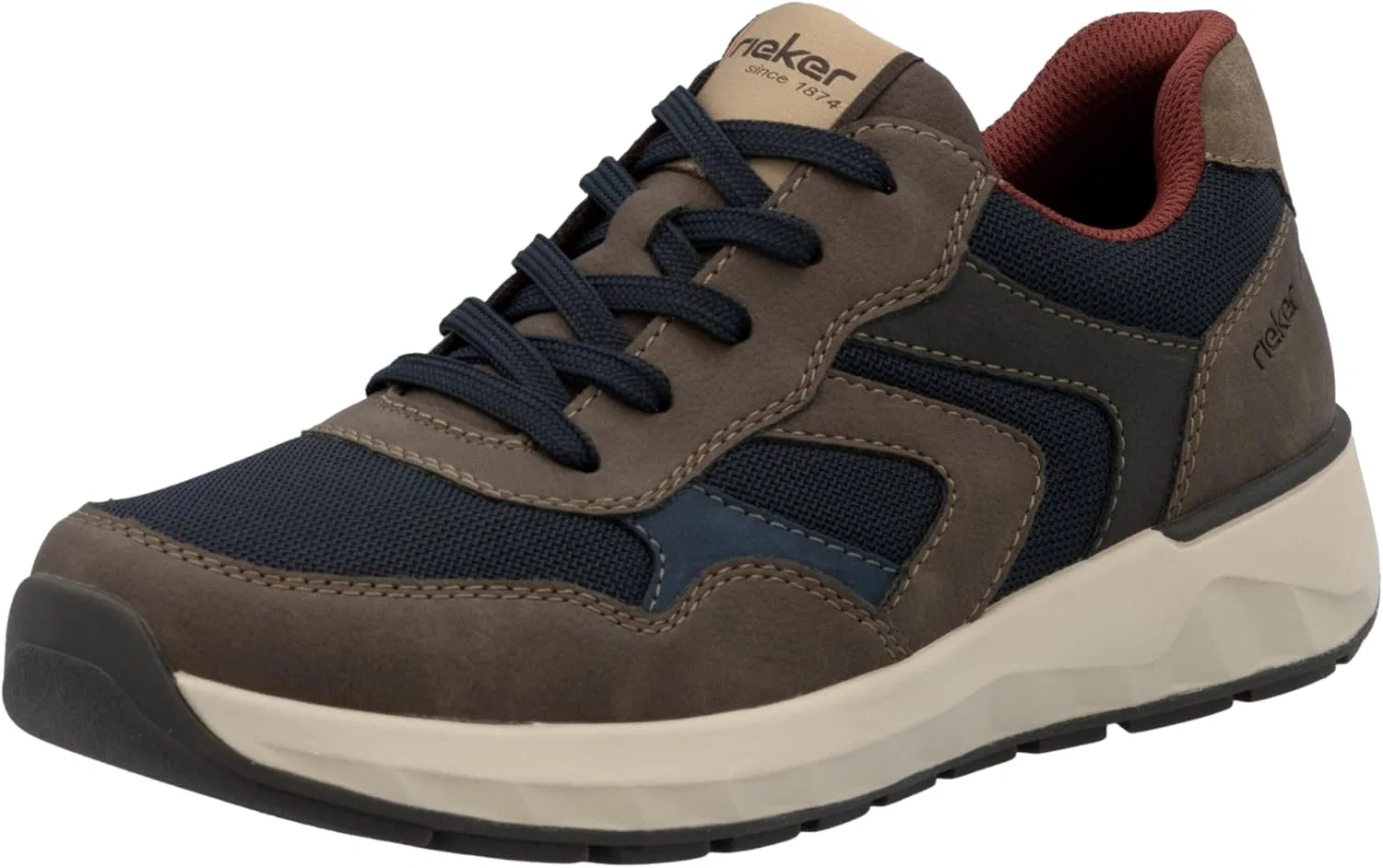 Мужские кроссовки Rieker 11501 на шнуровке, Blue