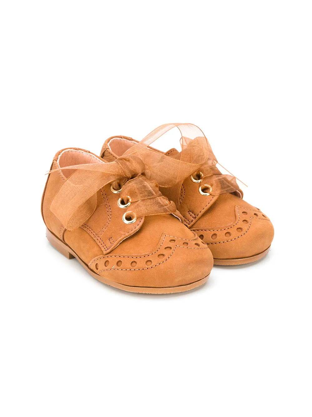 

Пинетки на шнуровке CLARYS, коричневый