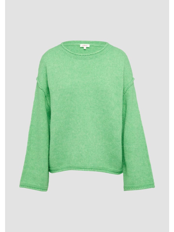 

Вязаный свитер цвета 7326_лаймовый зеленый s.Oliver