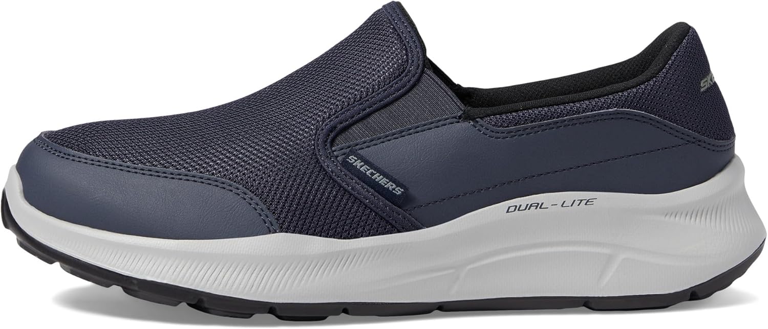 Мужские слипоны Skechers Expected 2.0 Arago из канвы, Navy Persist — фото 2