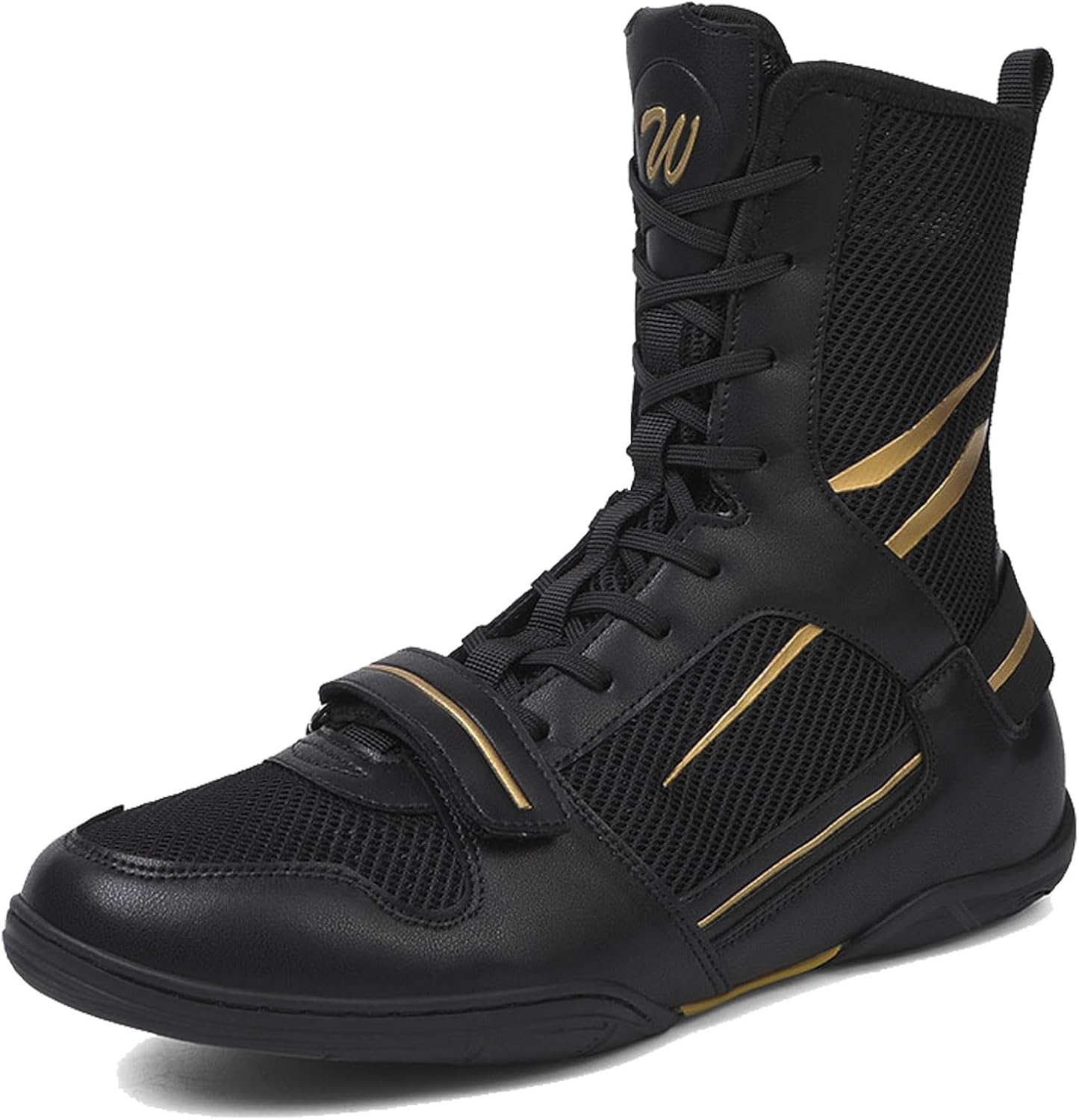 

Мужские боксерские кроссовки Профессиональные борцовские ботинки Дышащие легкие тренировочные кроссовки Zivopah, черный