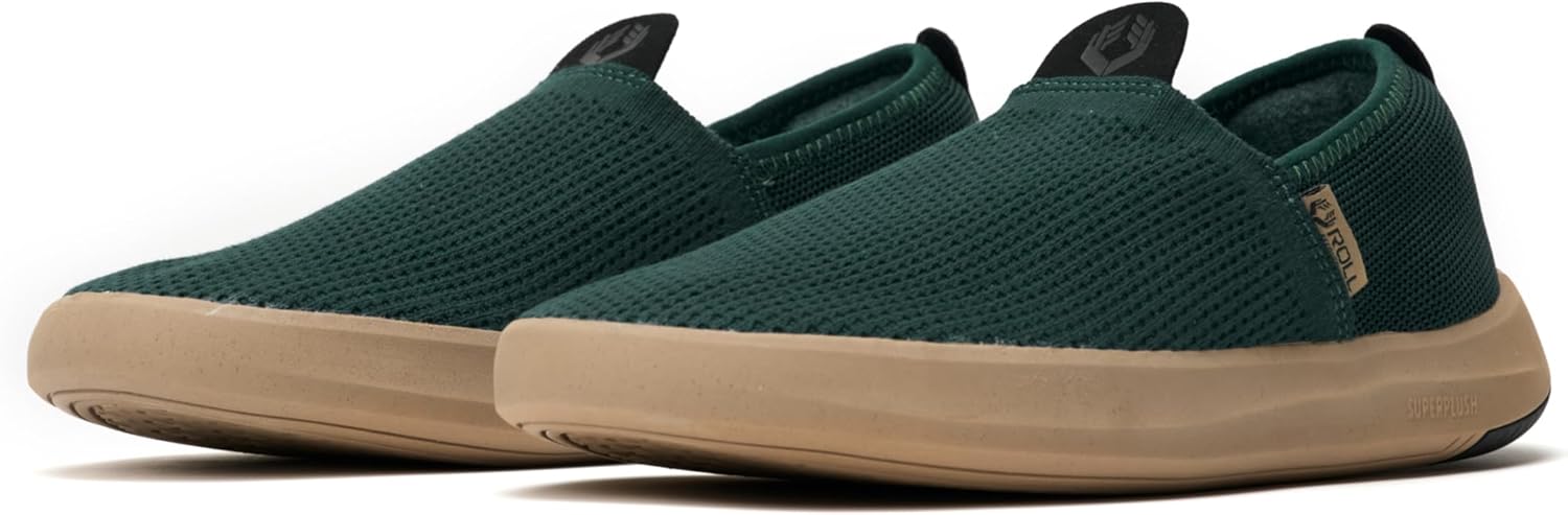 

Мужские спортивные восстановительные кроссовки ROLL Recovery, Помогают снять давление с ахиллова сухожилия и при подошвенном фасциите SUPERPLUSH, зеленый