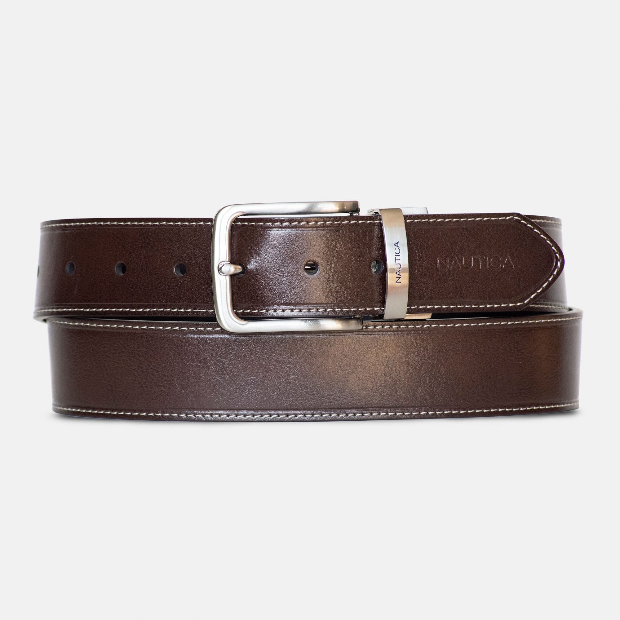 

Мужской двусторонний ремень Nautica, цвет coconut hol cut up