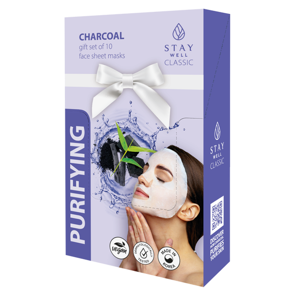 

Очищающая угольная маска для лица, 10 шт./1 упаковка. Stay Well Purifying