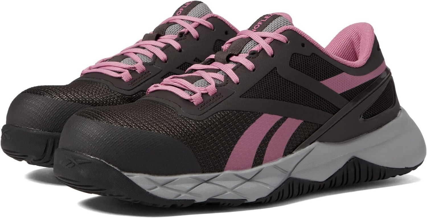 

Кроссовки Nanoflex TR Work EH Comp Toe Reebok, коричневый/розовый