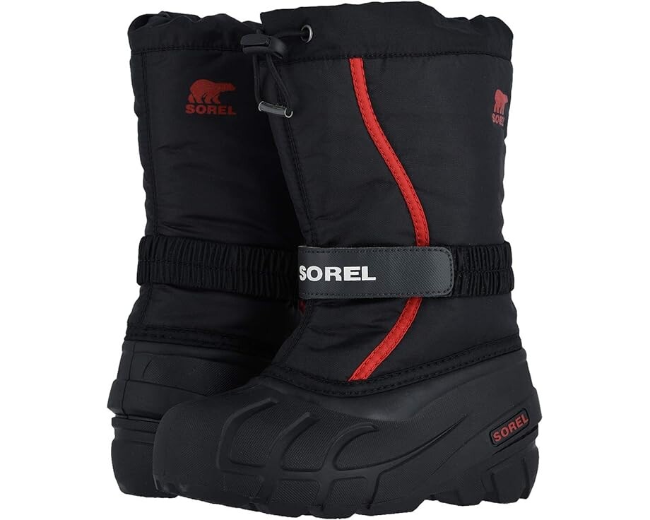 

Ботинки Sorel Flurry, цвет Black/Bright Red 1