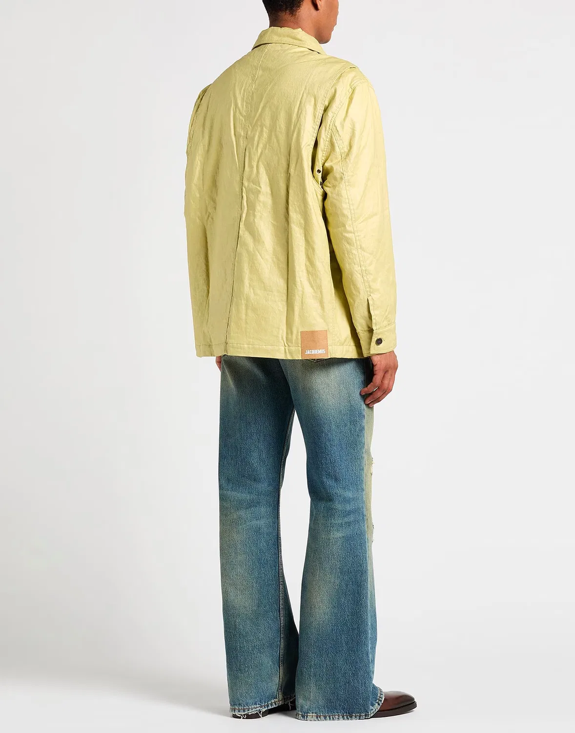 Куртка LE PAPIER JACQUEMUS Лаймовый — фото 3