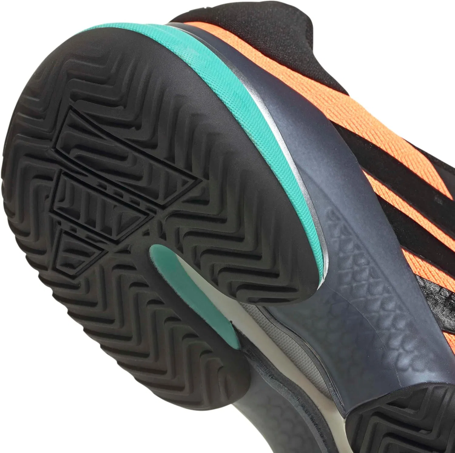 Кроссовки для тенниса Adidas Barricade 14, Flash Aqua/Black — фото 2
