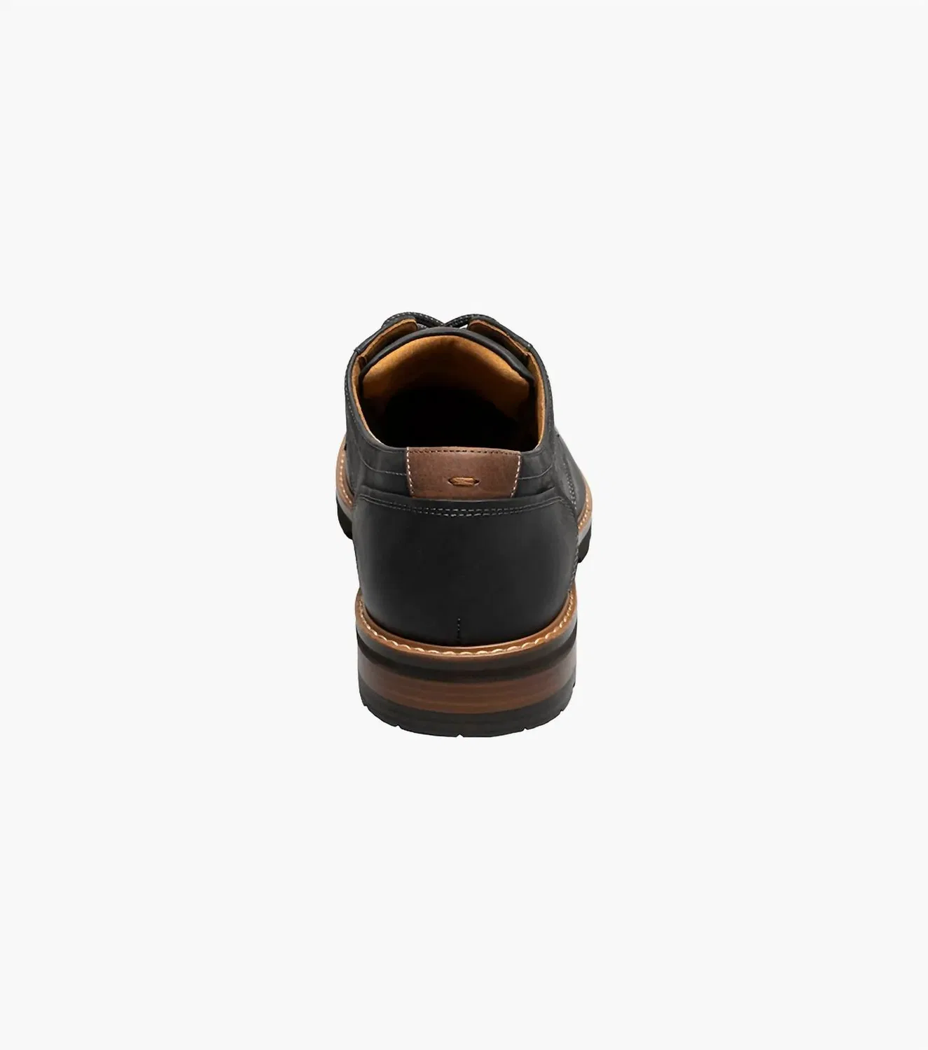 Florsheim Мужские оксфордские туфли Renegade с гладким носком, черные, Crazy Horse — фото 4