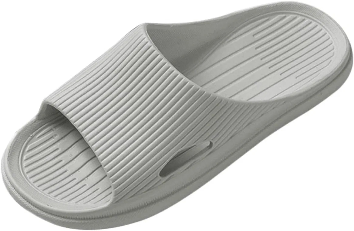 Badelatschen Herren Hausschuhe Сандалии для спорта и отдыха Badeschlapfen Latschen Sommer Badeschuhe Badeschuhe-Herren Сандалии Badeschlappen Sandalen Mädchen Hausschlappen Schlappen Ползунки RYTEJFES, Grey