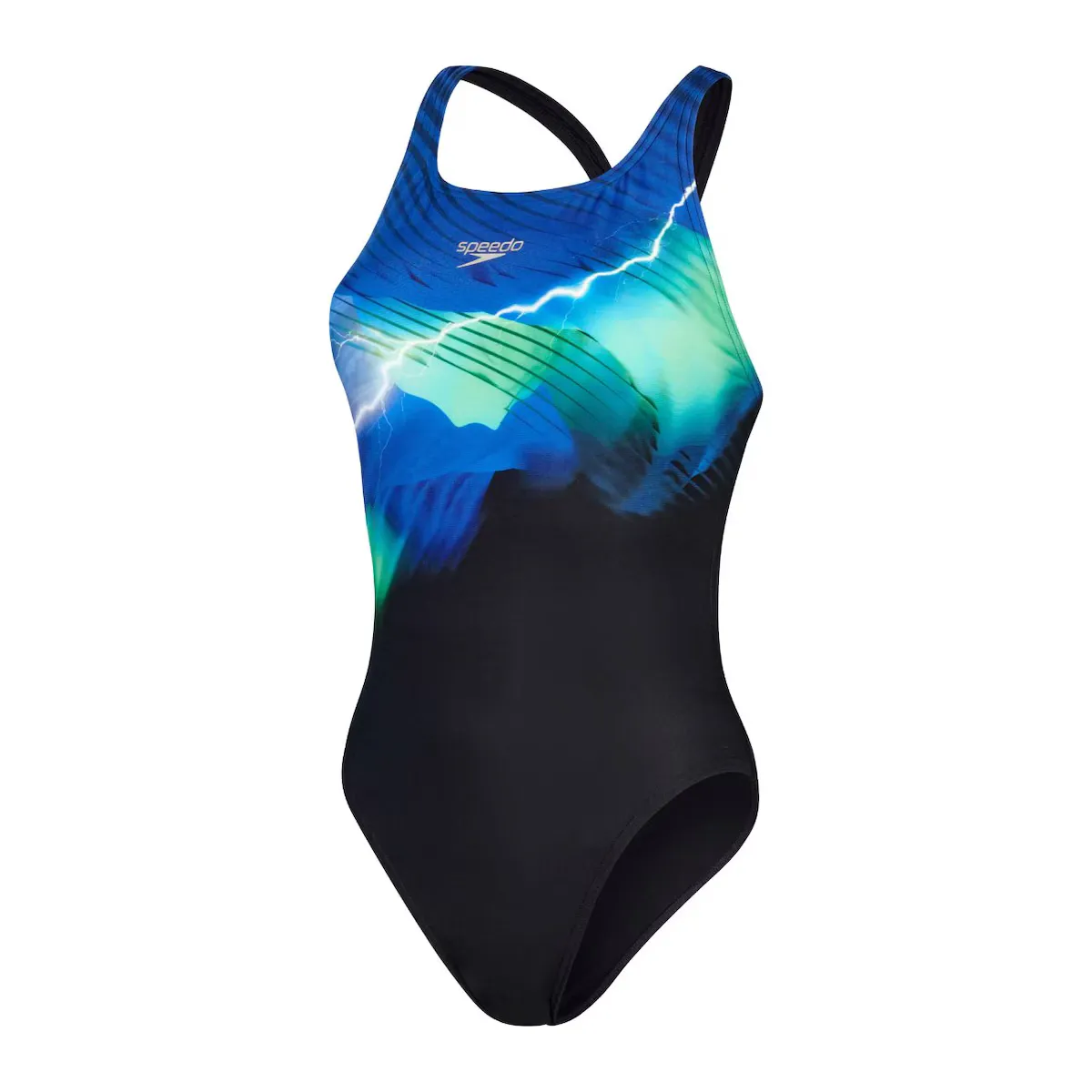 

Женский купальник Speedo Digital Placement Leaderback, черный