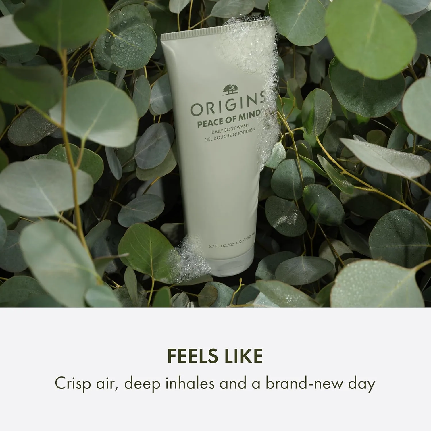 Гель для душа Origins Peace of Mind Daily Body Wash | Очищает кожу и пробуждает ваши чувства | С нашим фирменным ароматом мяты перечной, базилика и эвкалипта, 190 мл — фото 4