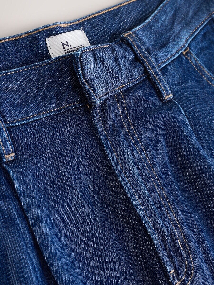Джинсы свободного кроя Next Culotte, темно-синий — фото 2