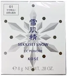 Пудра компактная Kose Snow Skin Seizure Snow CC Powder Refill #01, 1 шт.